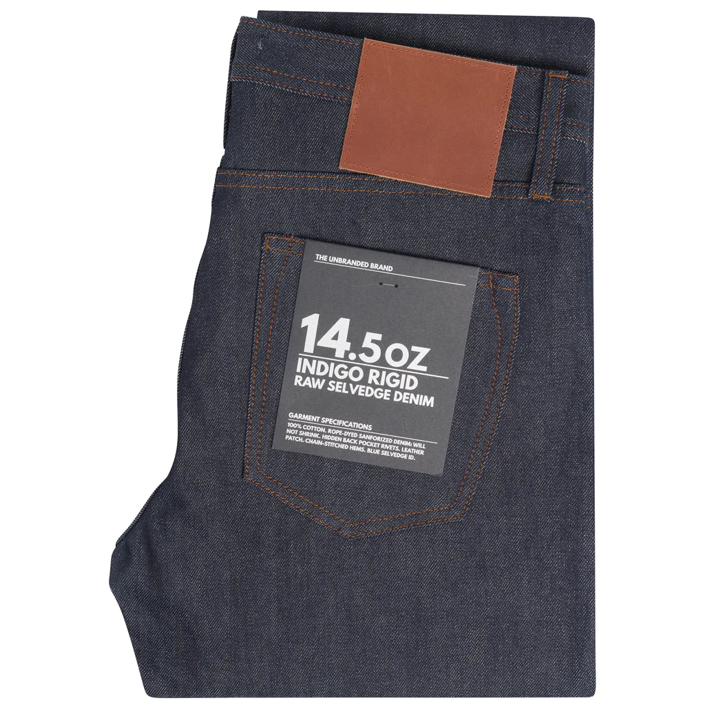 The Unbranded Brand Raw Denim Jeans - Skinny 14.5oz Indigo Selvedge – Upper  Park