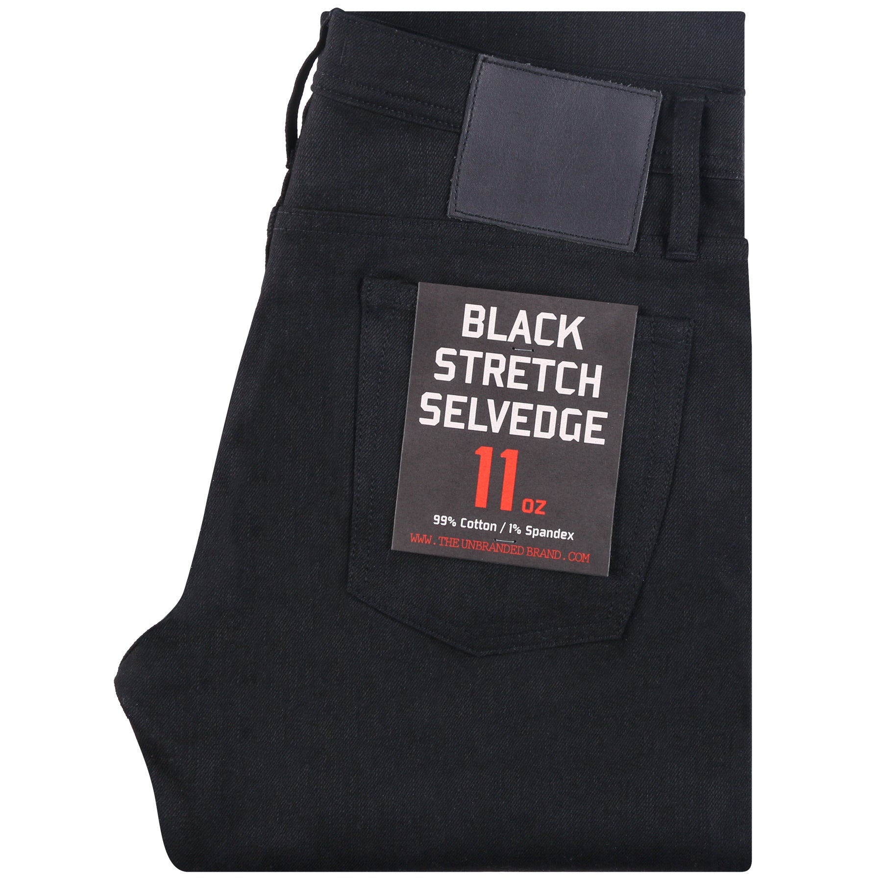 The Unbranded Brand Raw Denim Jeans - Relaxed 11oz Solid Black ...