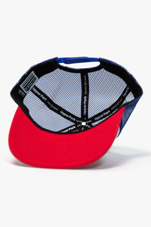 Upper Park Hat - Inside Labeling - Red White and Blue