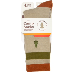 The Landmark Project - Out-of-Doors Club Sock: L/XL / Brown