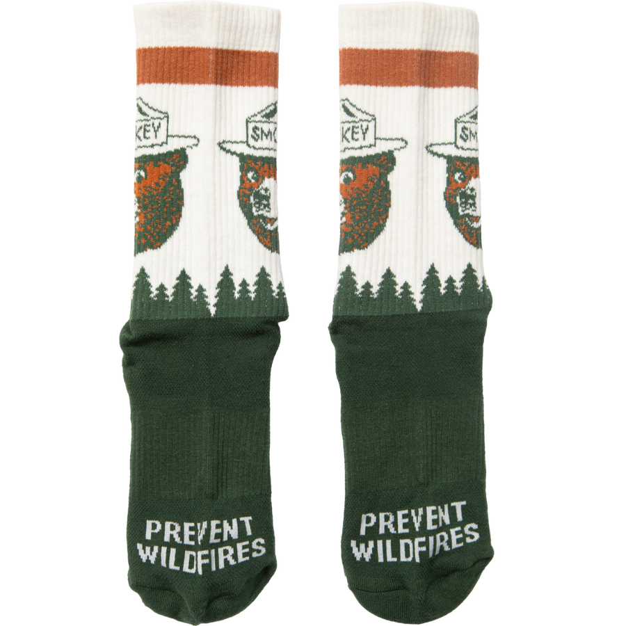 The Landmark Project - Prevent Wildfires Sock: S/M / Spruce