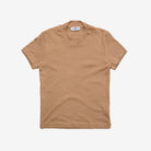 Basic Mockneck Baby Rib Tee One Size Hazelnut