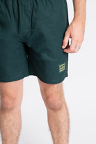 Pine Green Beach Shorts 17 inches Verde Green Upper Park Patch