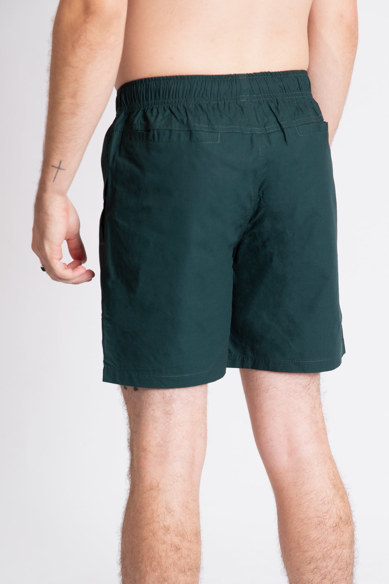 Pine Green Beach Shorts 17 inches Verde Green Upper Park Patch