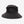 Black Leather Badge Nylon Bucket Hat