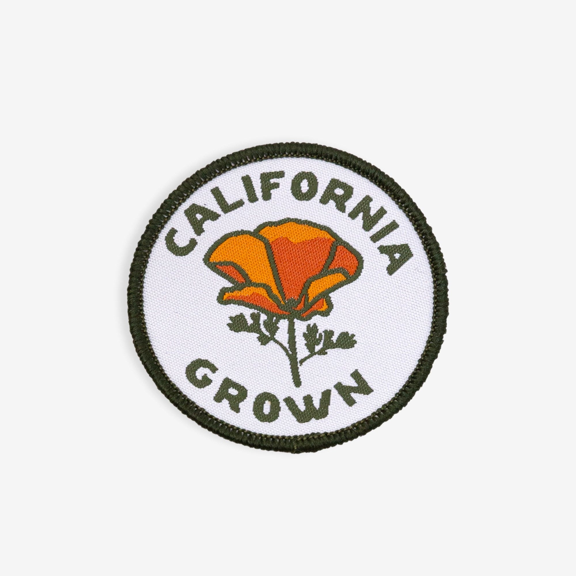 California Grown Patch - Poppy Flower Patch - Upper Park Clothing - Chico, Ca