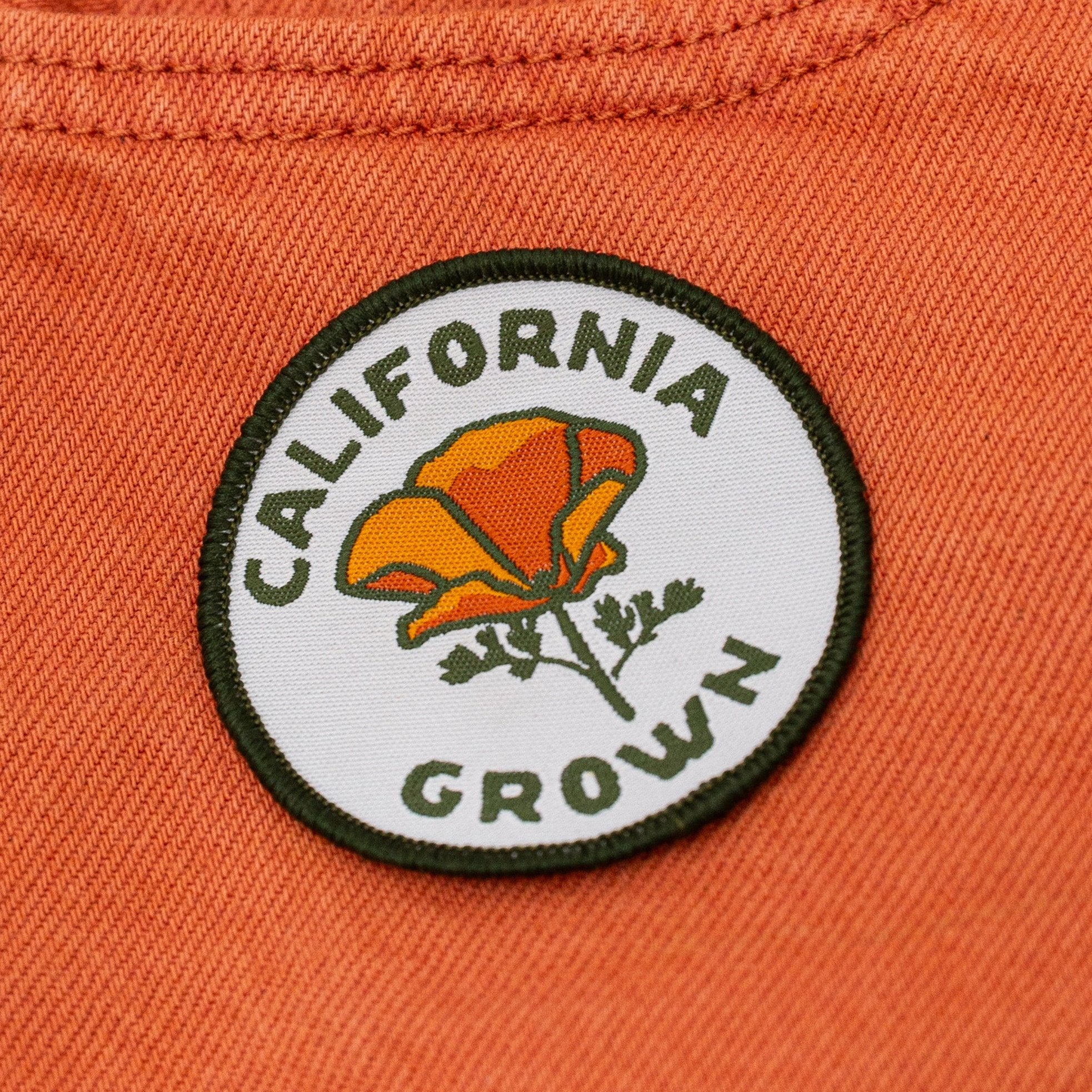 California Grown Patch - Poppy Flower Patch - Upper Park Clothing - Chico, Ca