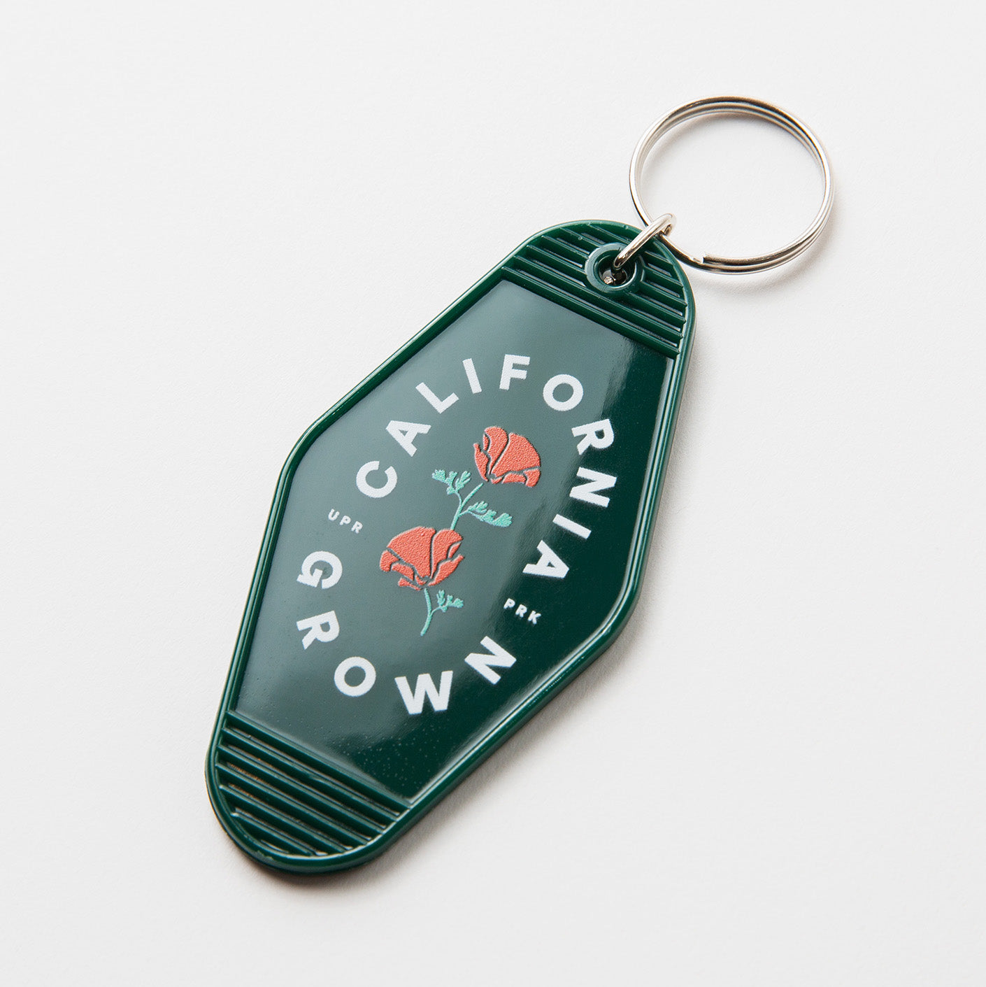 California Grown Vintage Style Hotel Keychain - Upper Park Clothing - Chico, CA
