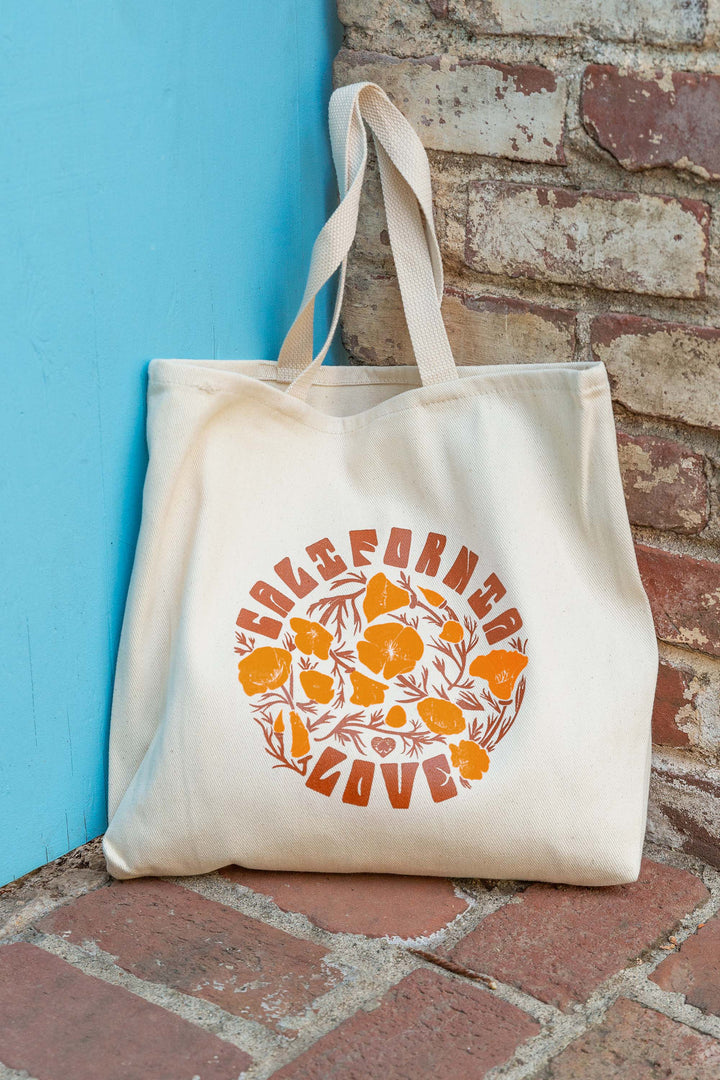 California Poppy Love Tote Bag
