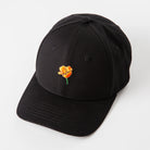 California Poppy Hat - Dad Hat Style Black - Upper Park Clothing - Chico, Ca