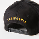 California Poppy Hat - Dad Hat Style Black - Upper Park Clothing - Chico, Ca