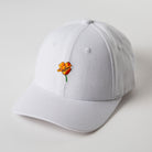 California Poppy Hat - Dad Hat Style White - Upper Park