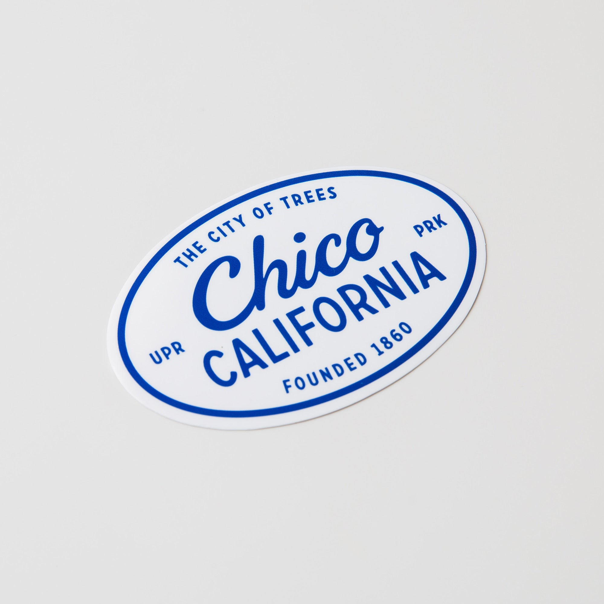 Chico California Founders Sticker - City of Trees - Upper Park