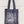 a blue Upper Park Clothing Chico Map tote bag hanging on a white wall