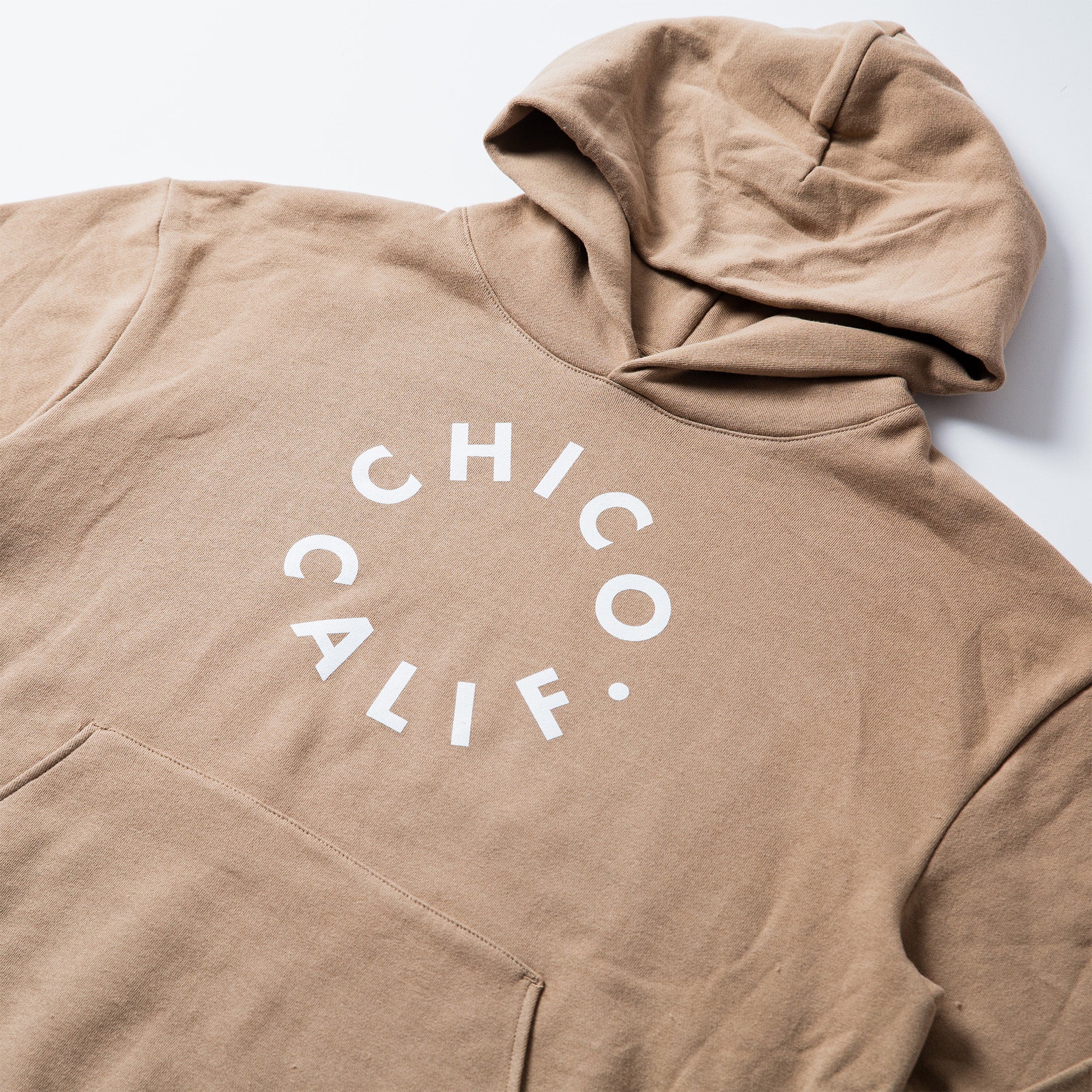 Circular Chico California Graphic Sweatshirt Hoodie Folded Detail View - - Upper Park Clothing