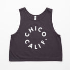 Chico Women's Tank Top - Upper Park Clothing - Dolphin Blue tank top with 'Chico Calif.' text on a white background