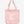 pink colored tote bag with a updated graphic that spells Chico from Upper Park Clothing 