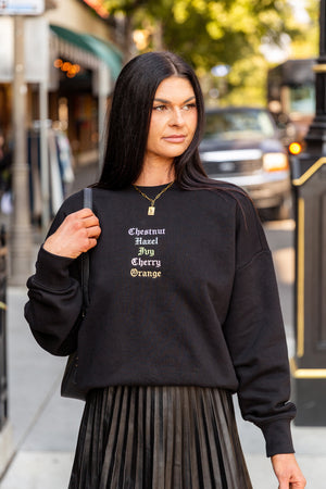 Embroidered Streets Women's Heavy Crew