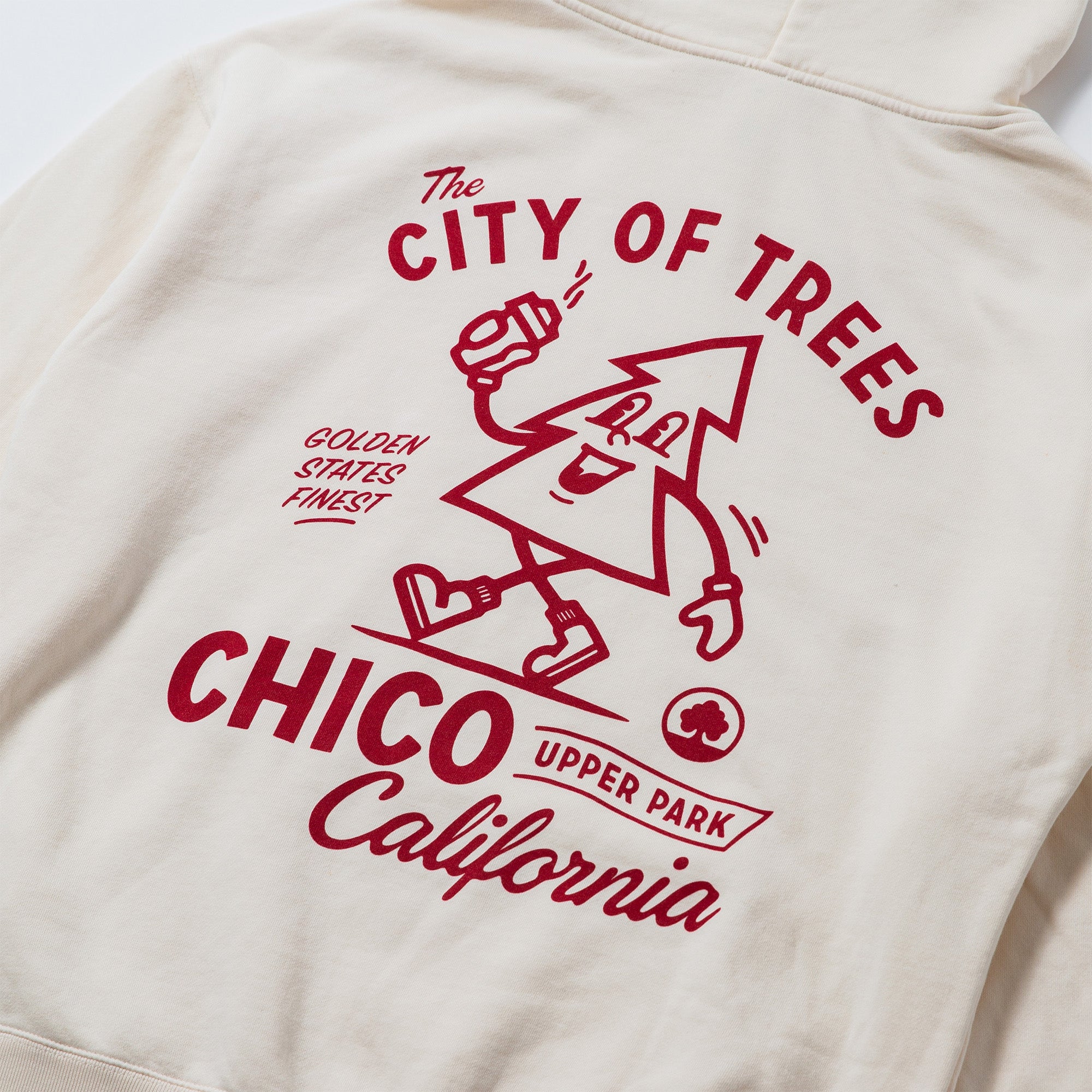 Finest Trees Chico CA Hoodie Sweatshirt - Upper Park Clothing - Chico, CA - City of Trees