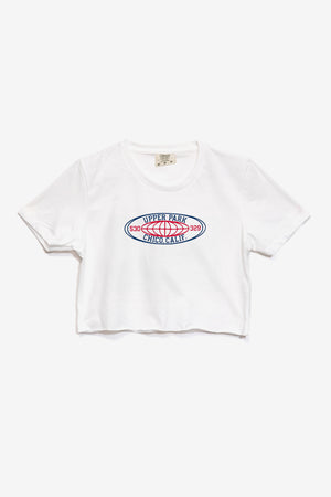 Globetrotter Cut Washed Crop Tee