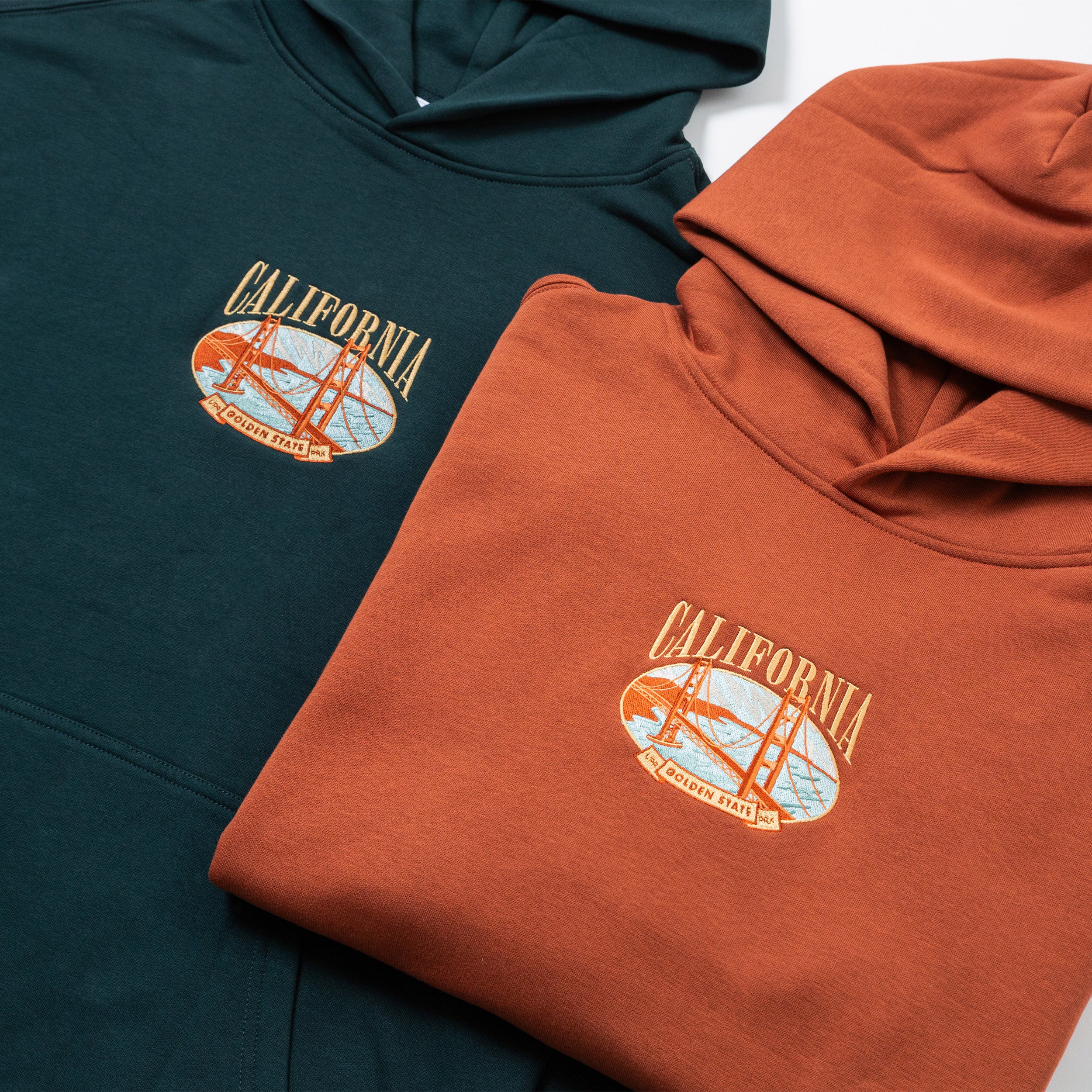The Golden State Embroidered Relax Hoodie – Upper Park