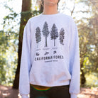 California Forest Trees Sweatshirt - National Parks and state parks