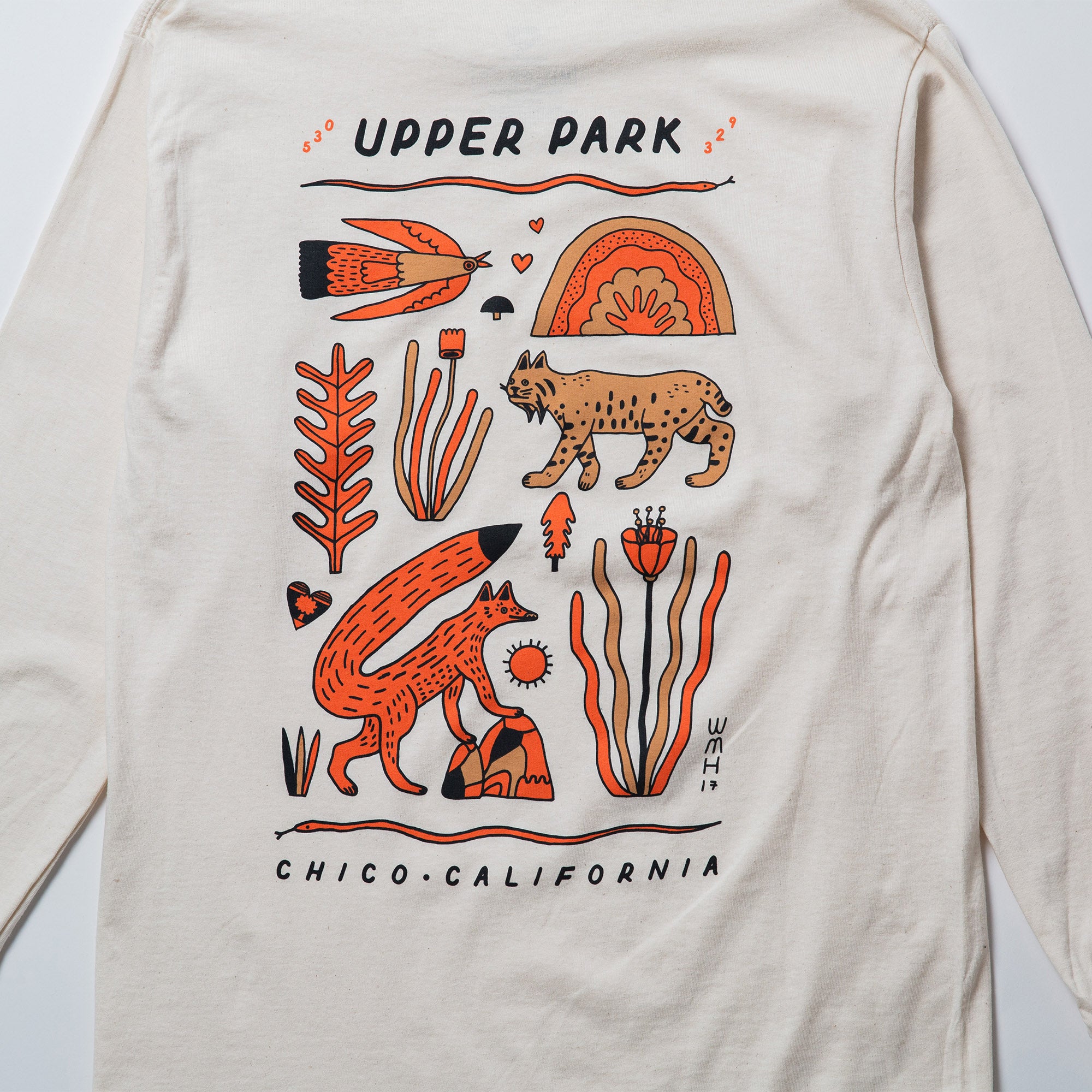 Wyatt Hersey Upper Park Wildlife Shirt - Long sleeve - Chico, California - Bidwell Park Shirt