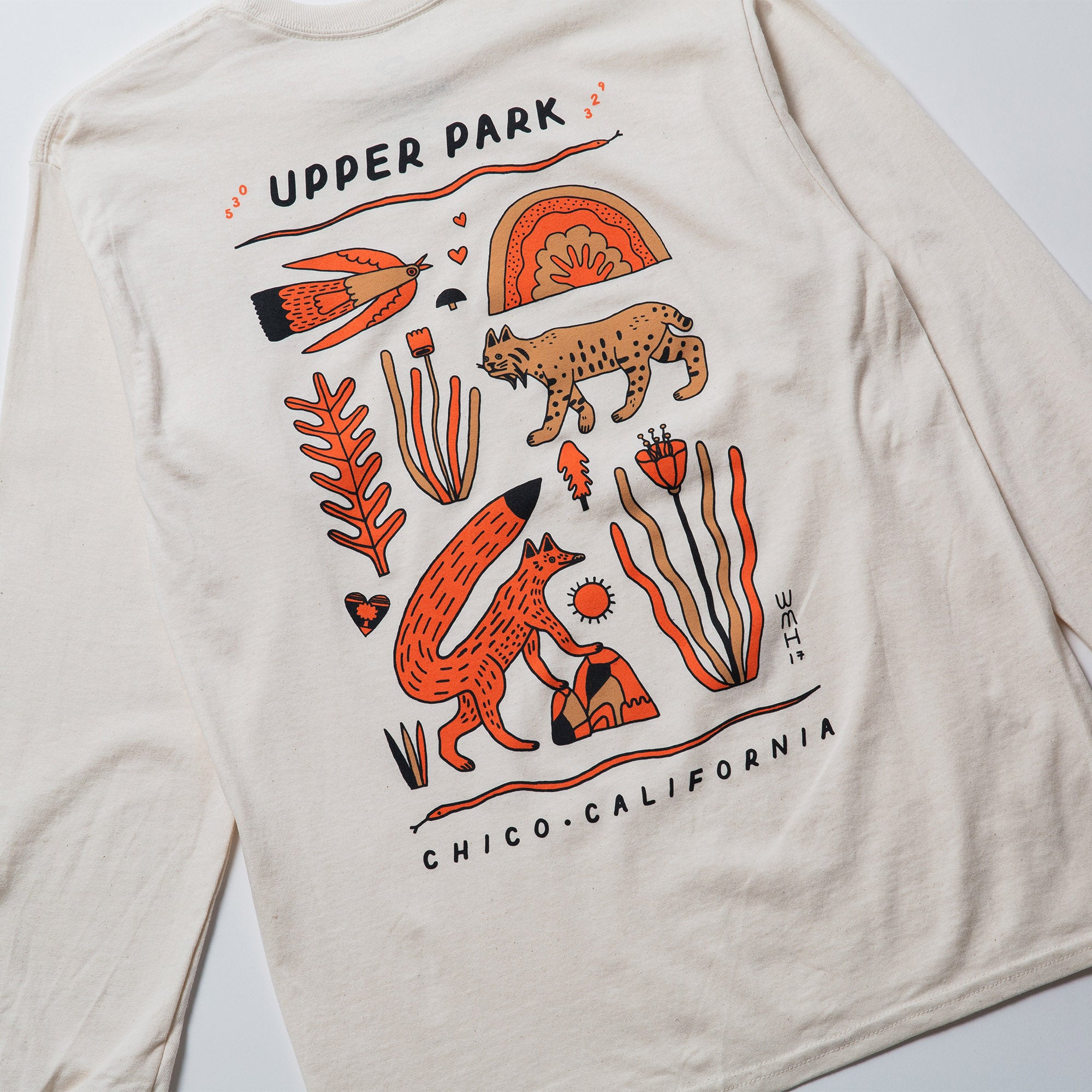 Wyatt Hersey Upper Park Wildlife Shirt - Long sleeve - Chico, California - Bidwell Park Shirt