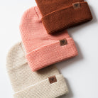 Leather Heart Icon Knit Beanie - Upper Park Clothing - Chico, CA