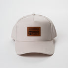 Leather Horizon Patch Frame Cap - Upper Park Clothing - Hat Collection