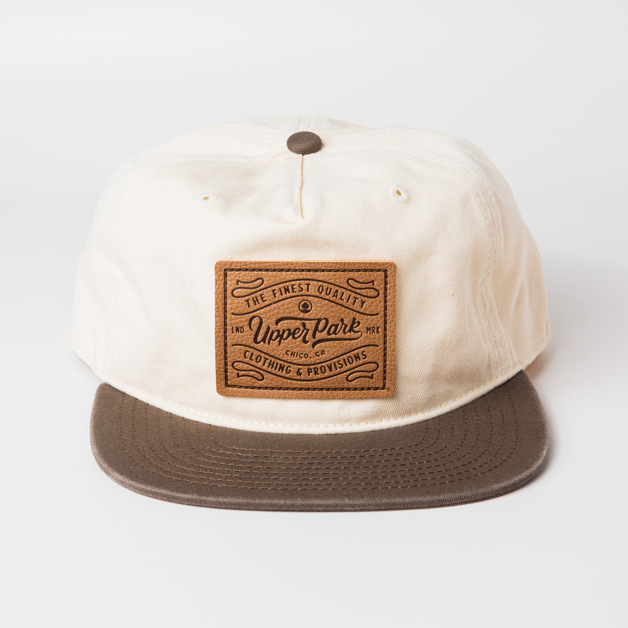 Leather Provisions Brown Two Tone Vintage Style Hat - Upper Park