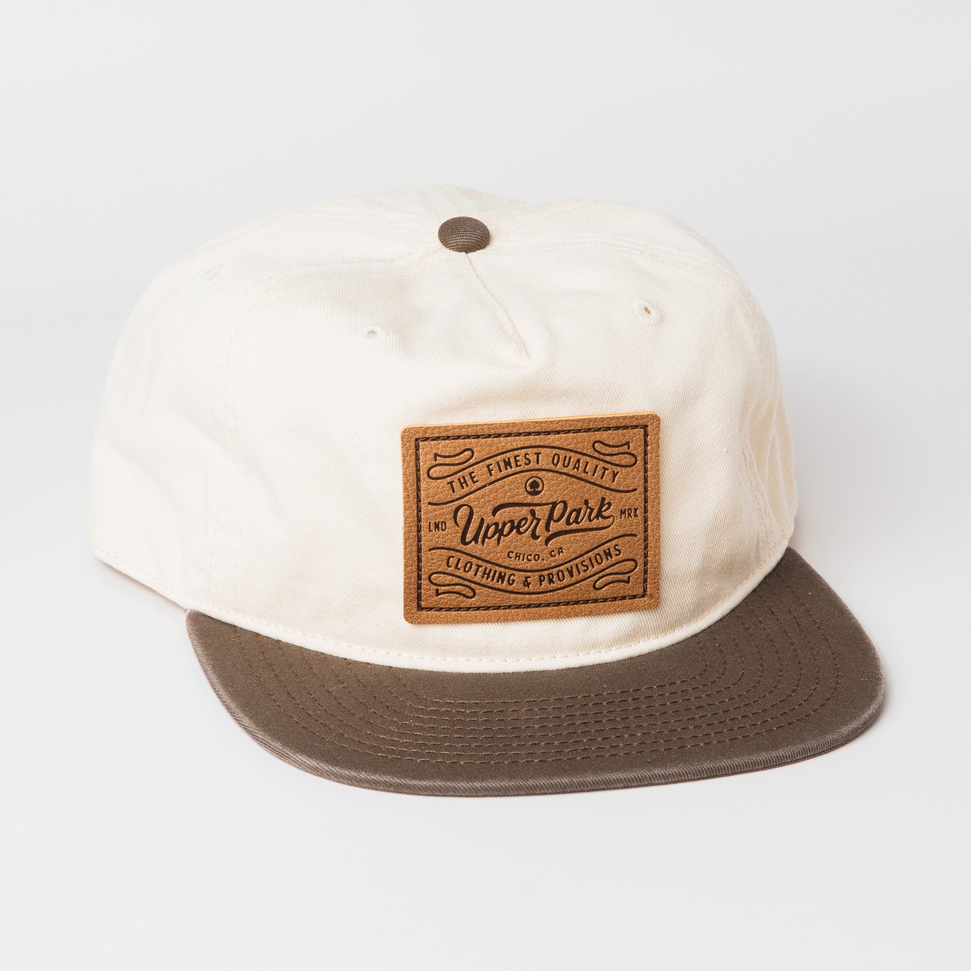 Leather Provisions Brown Two Tone Vintage Style Hat - Upper Park