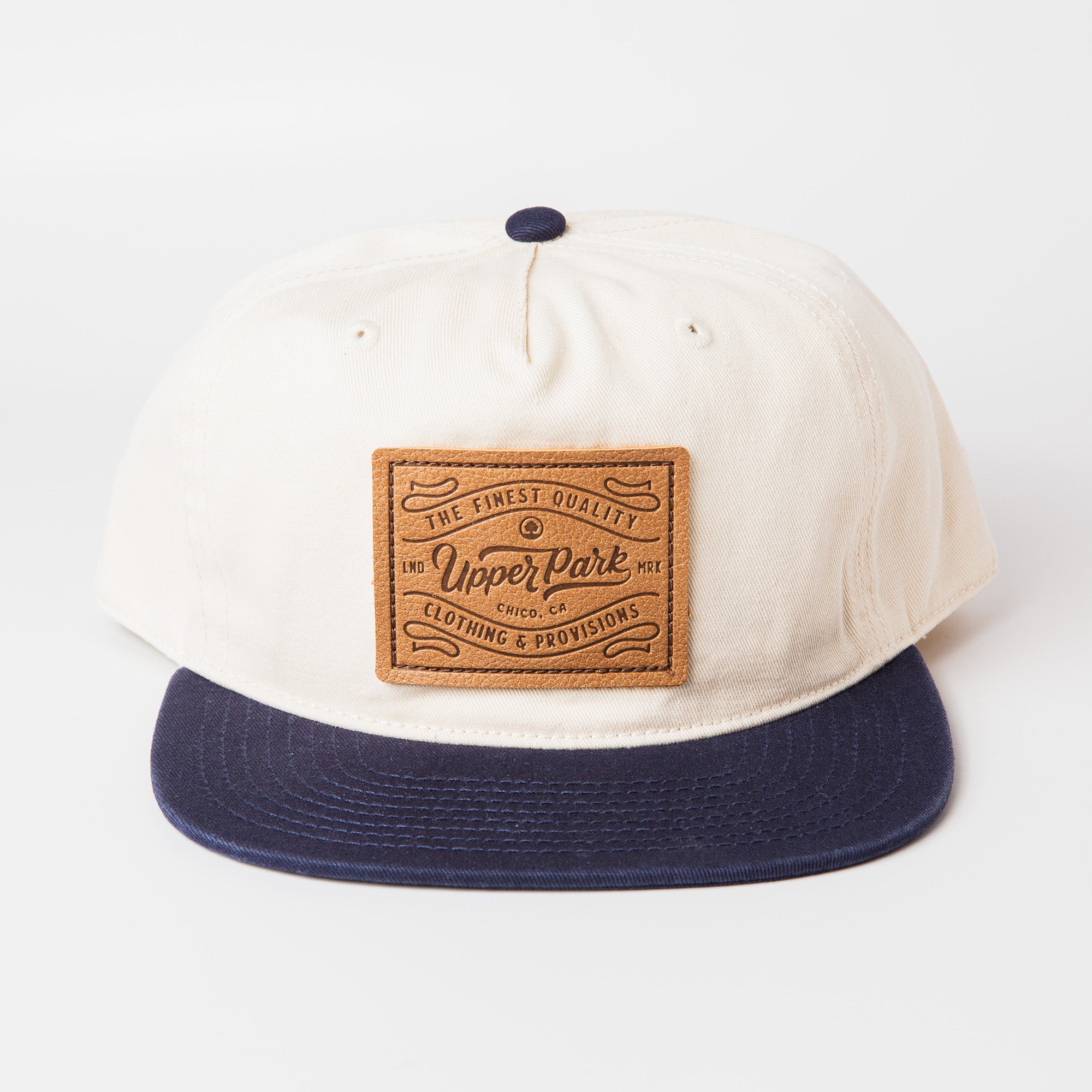 Leather Provisions Navy Two Tone Vintage Style Hat - Upper Park