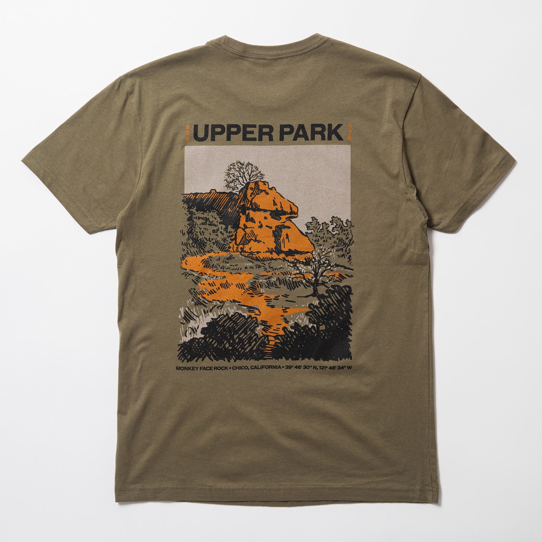 Monkey Face Rock Shirt - Bidwell Park - Upper Park Clothing - Chico, Ca