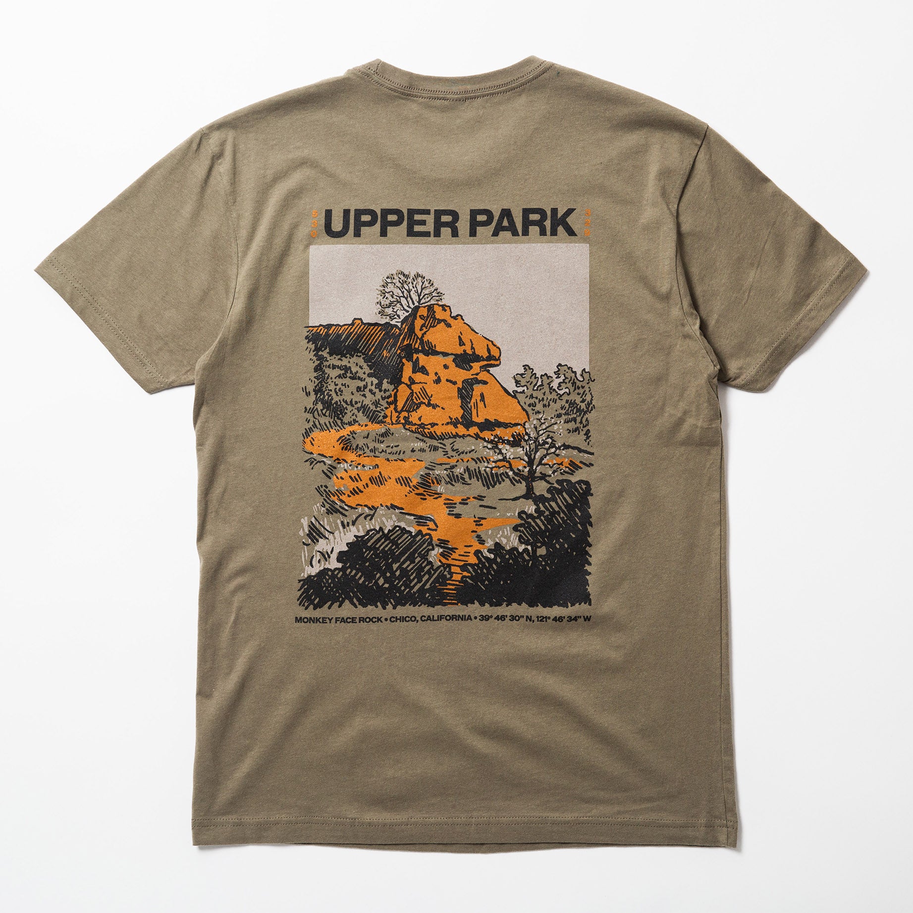 Monkey Face Rock Shirt - Bidwell Park - Upper Park Clothing - Chico, Ca