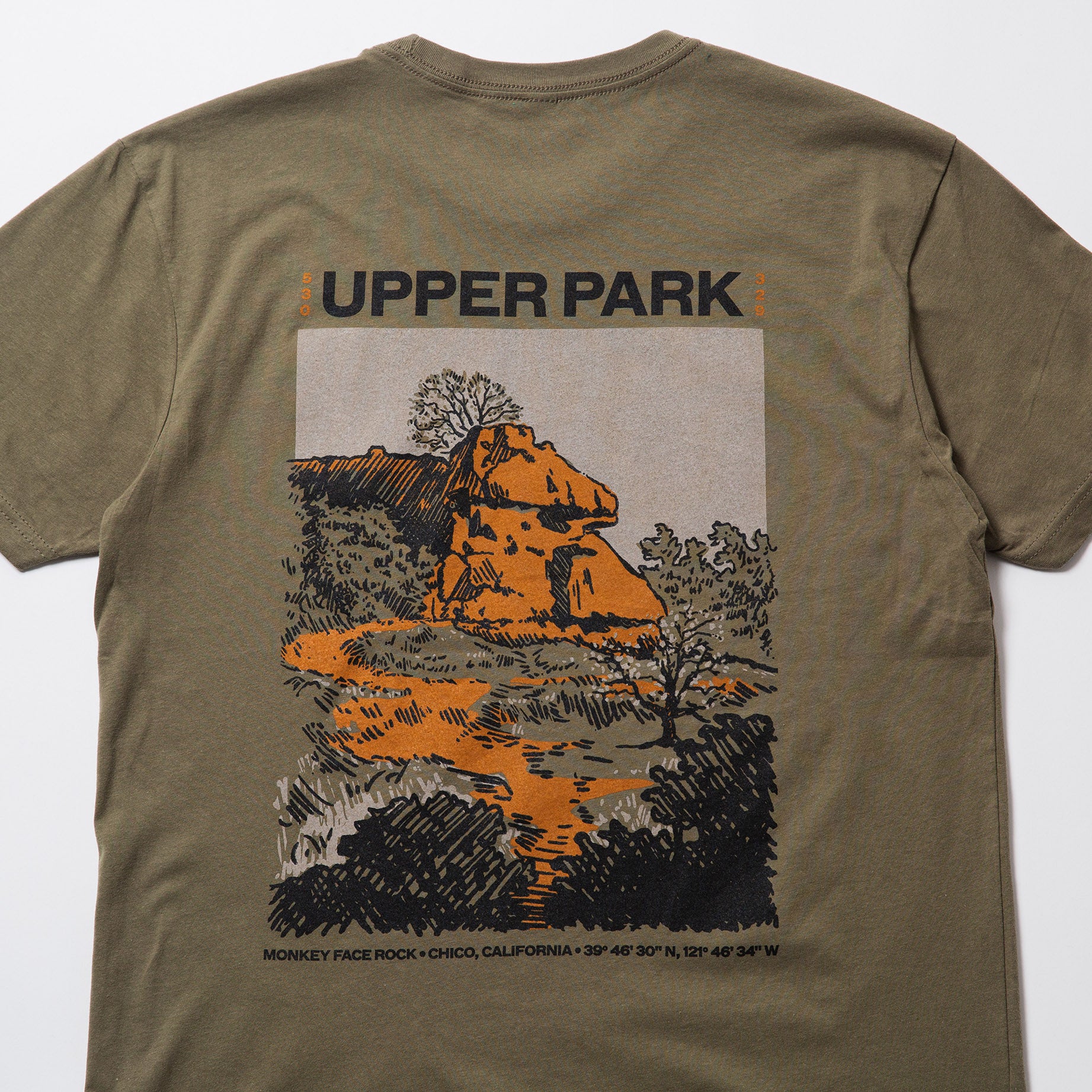 Monkey Face Rock Shirt - Bidwell Park - Upper Park Clothing - Chico, Ca