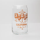 Motel Chico California Beer Can Glass - Upper Park Clothing - Chico, CA