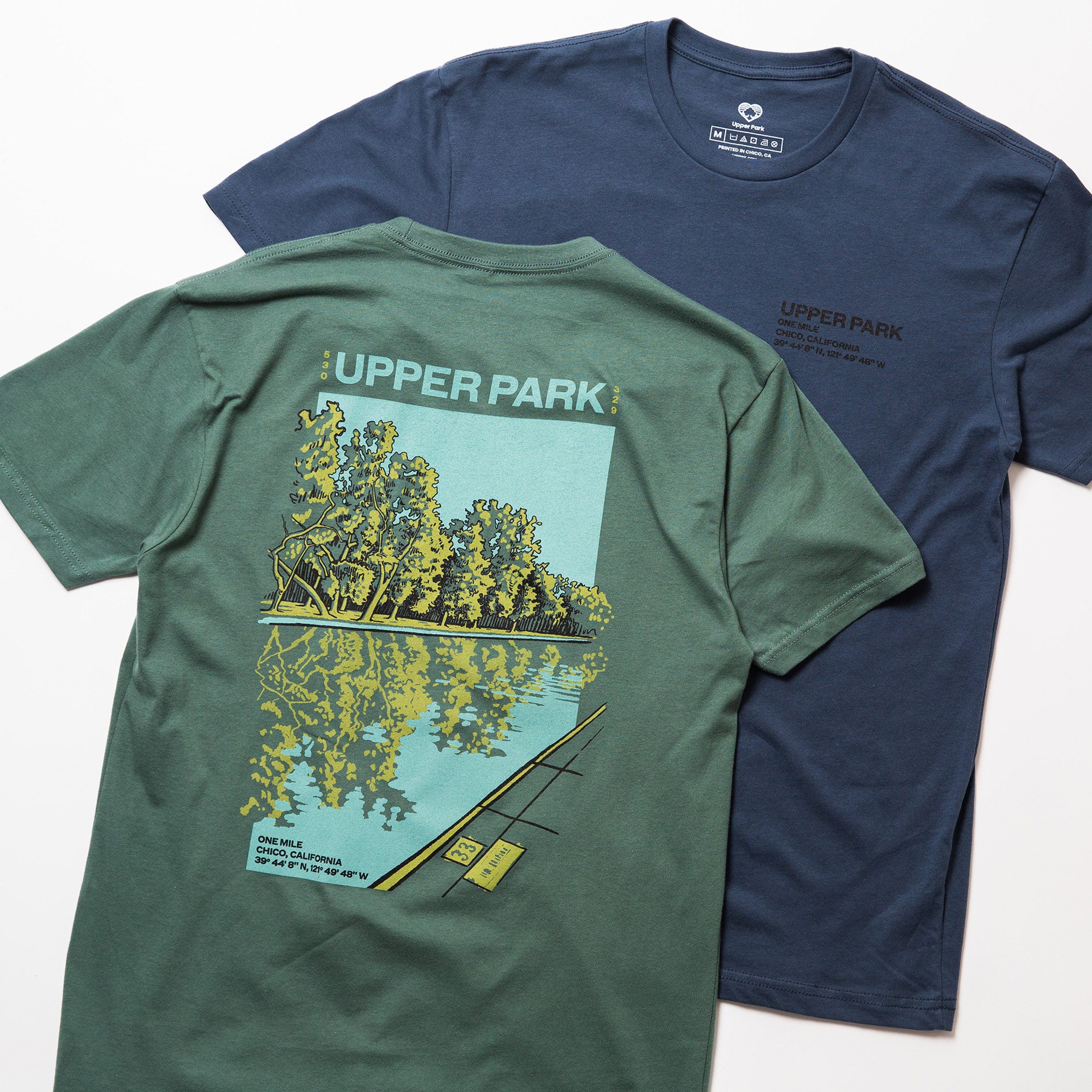 One mile Sycamore Pool Bidwell Park Shirt - Upper Park Clothing - Chico, CA 