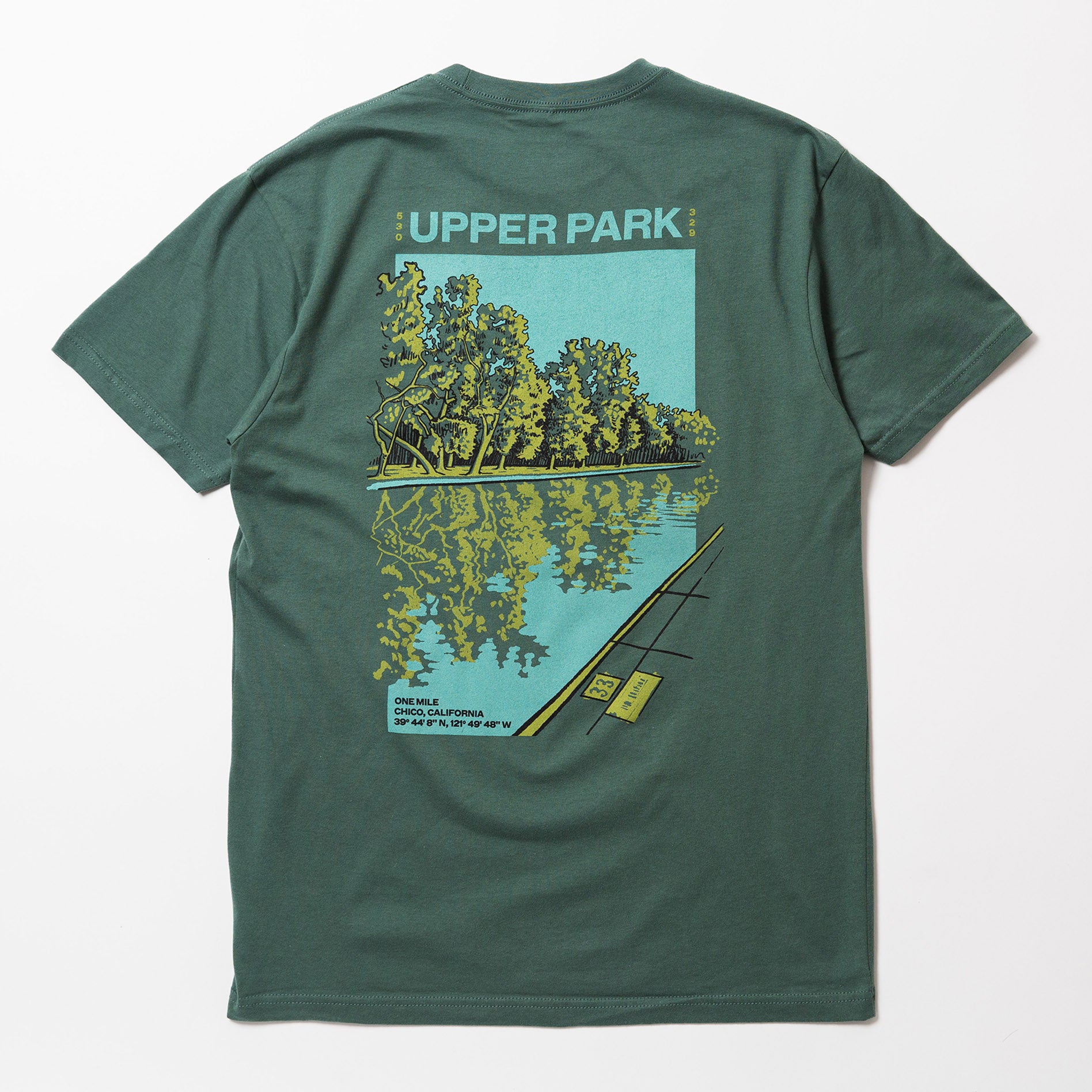 One mile Sycamore Pool Bidwell Park Shirt - Upper Park Clothing - Chico, CA 