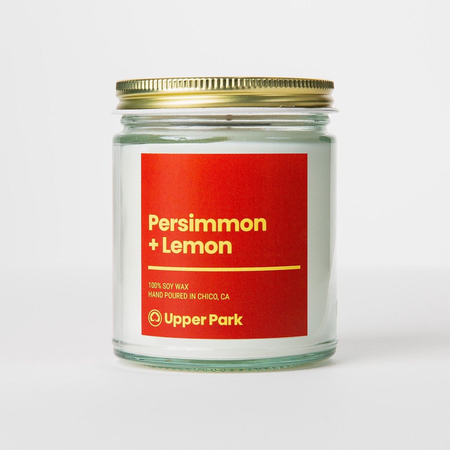 Persimmon Lemon 8oz Candle - Upper Park Clothing and Provisions