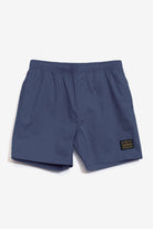 Petrol Blue Beach Shorts 17 inches Dark Blue Upper Park Patch