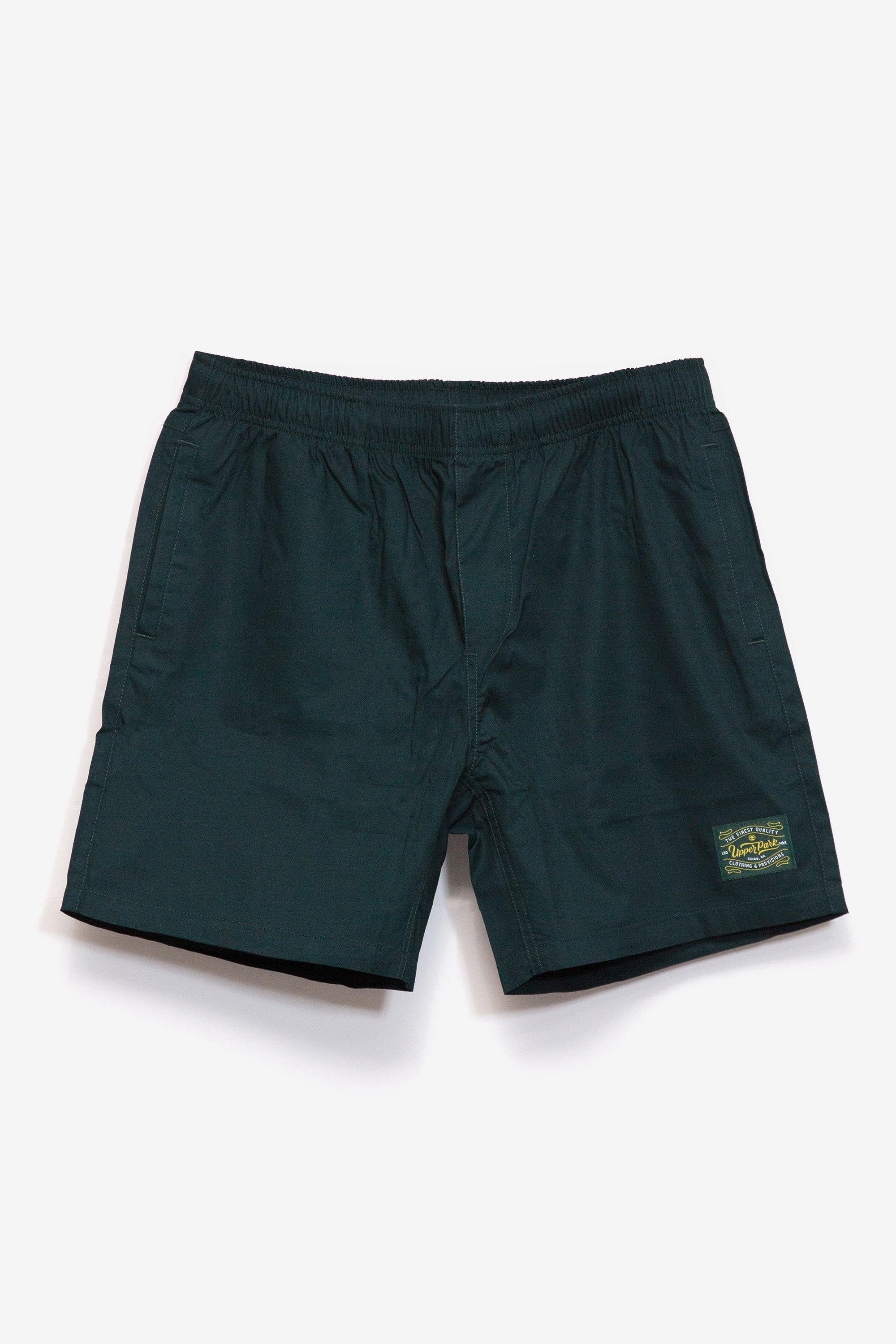 Pine Green Beach Shorts 17 inches Verde Green Upper Park Patch