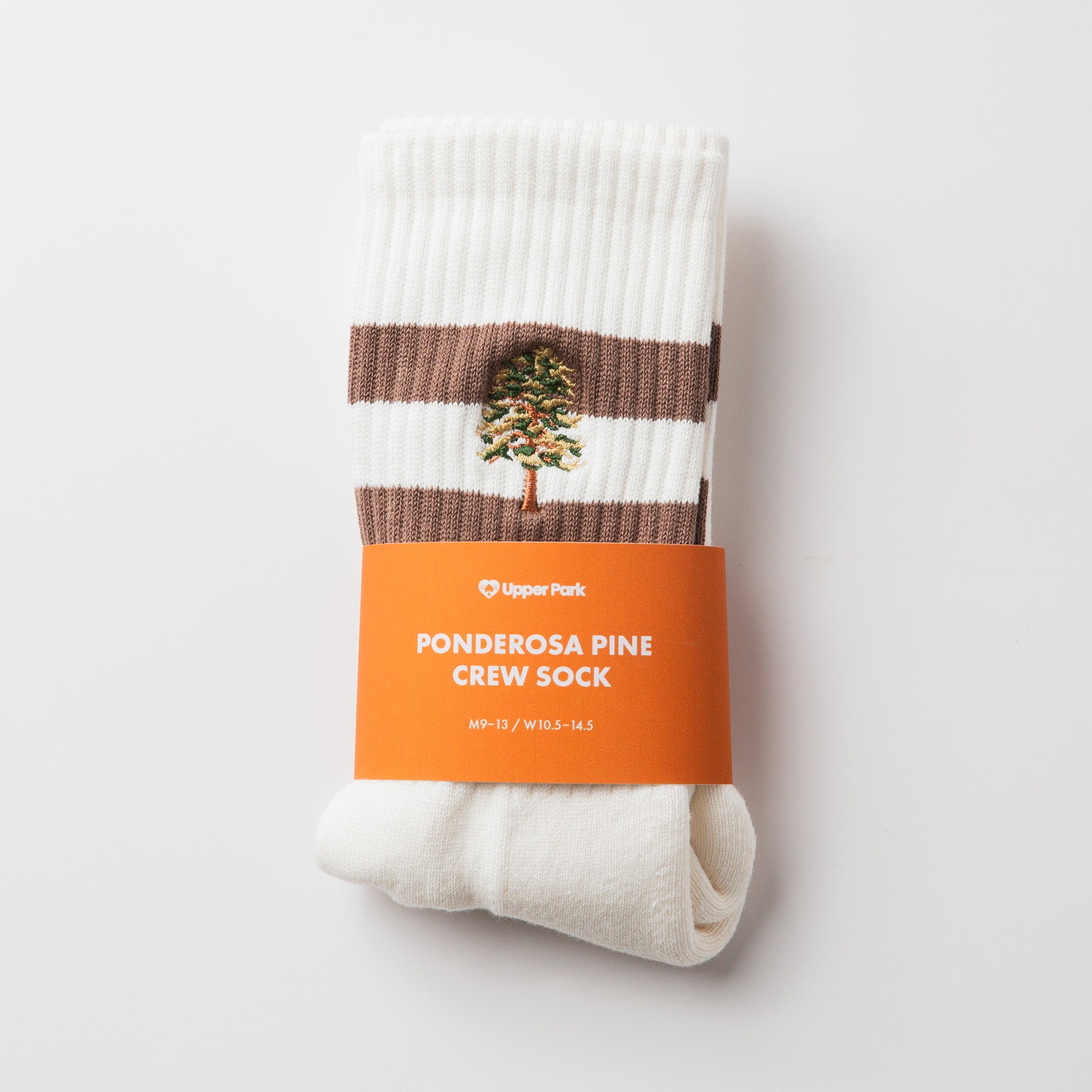 Ponderosa Pine Tree Stripe Socks - Packaging Upper Park