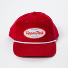  Red hat on white background - Values Corduroy Rope Hat