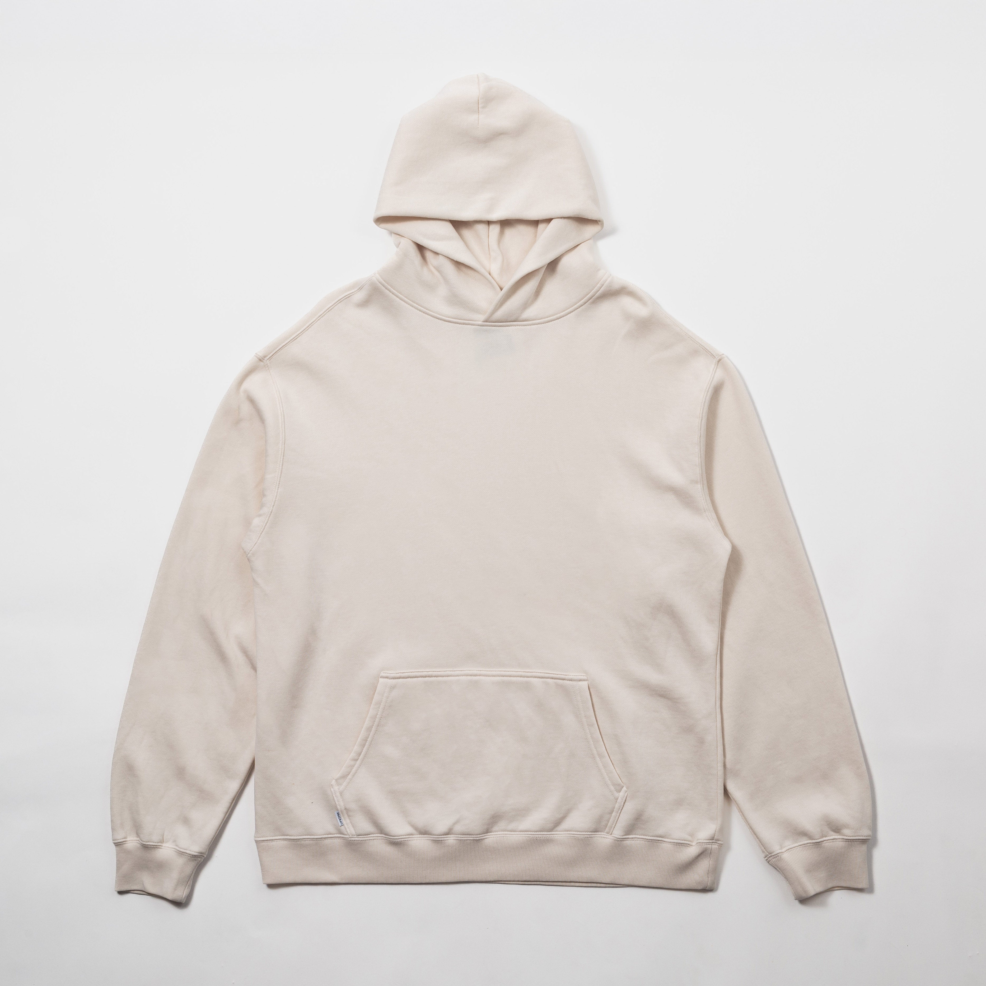 Basics Relax Oversize Hoodie - Beige hoodie on a light gray background