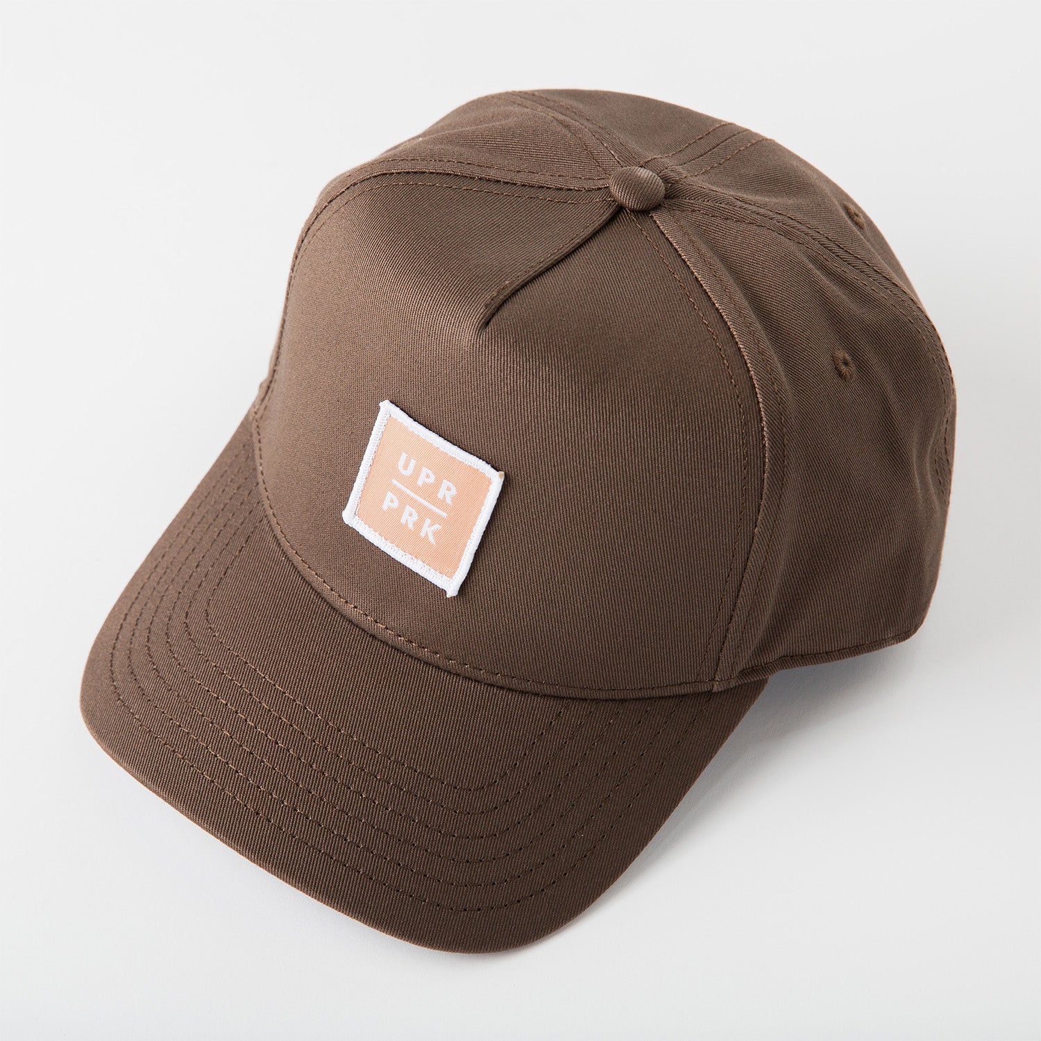 Upper Park Salmon Box Logo Frame Cap