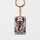 Scorpio Key Chain Gold Metal - Zodiac Key Chain