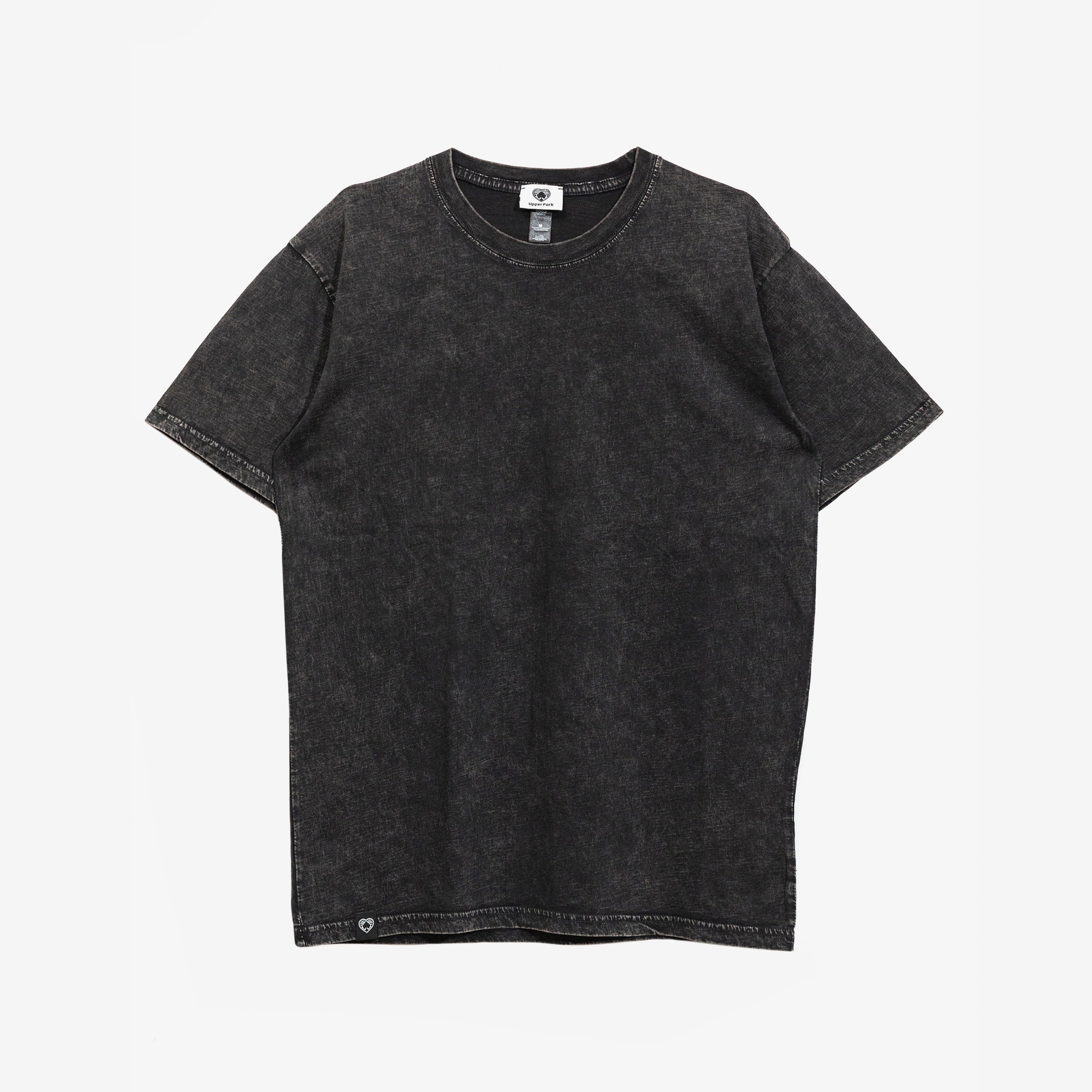 Simple Stone Washed Tee Shirt Black