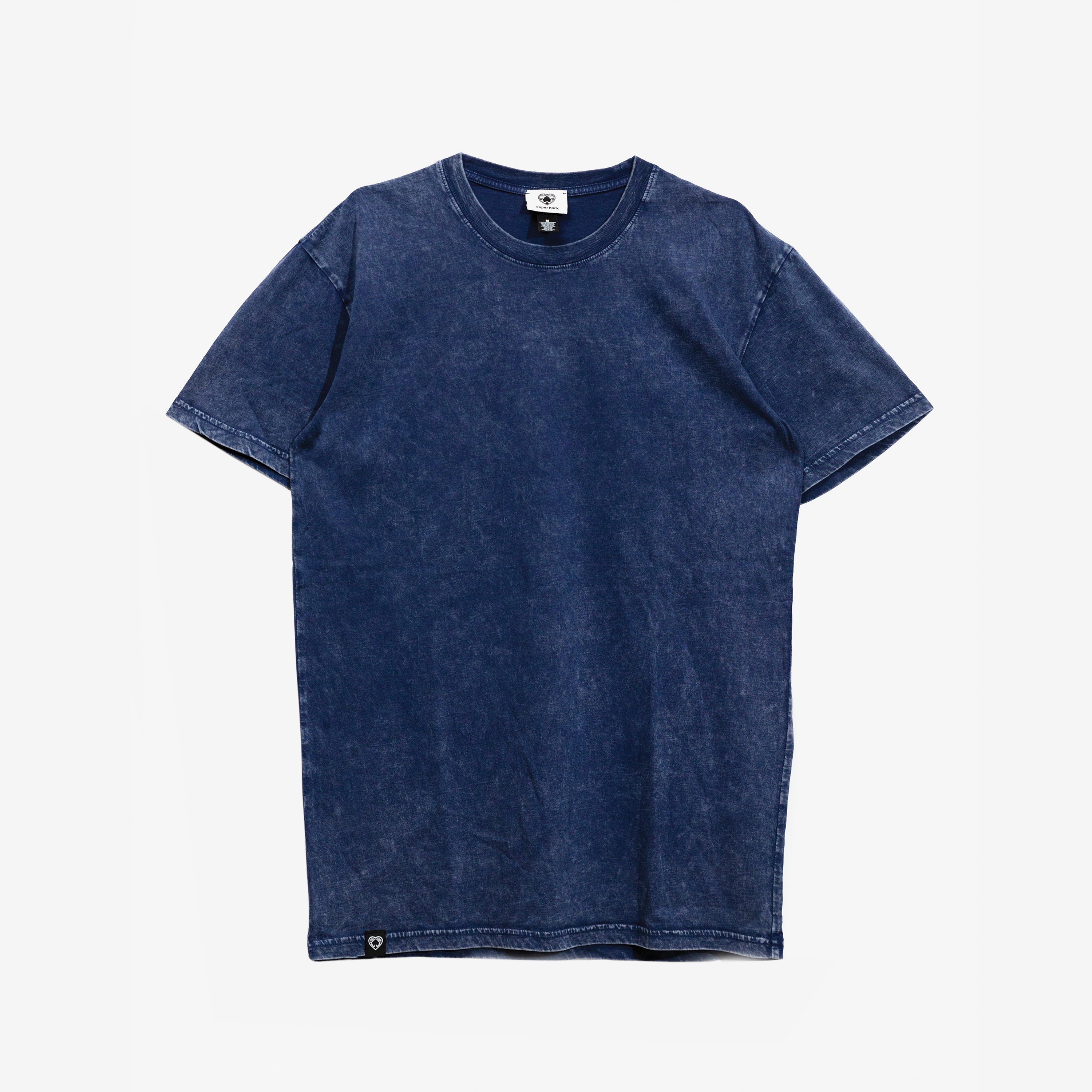 Simple Stone Washed Tee Shirt Blue