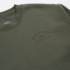 Green sweatshirt with 'Upper Park' logo on a white background - Upper Park Athletics Sweater Set